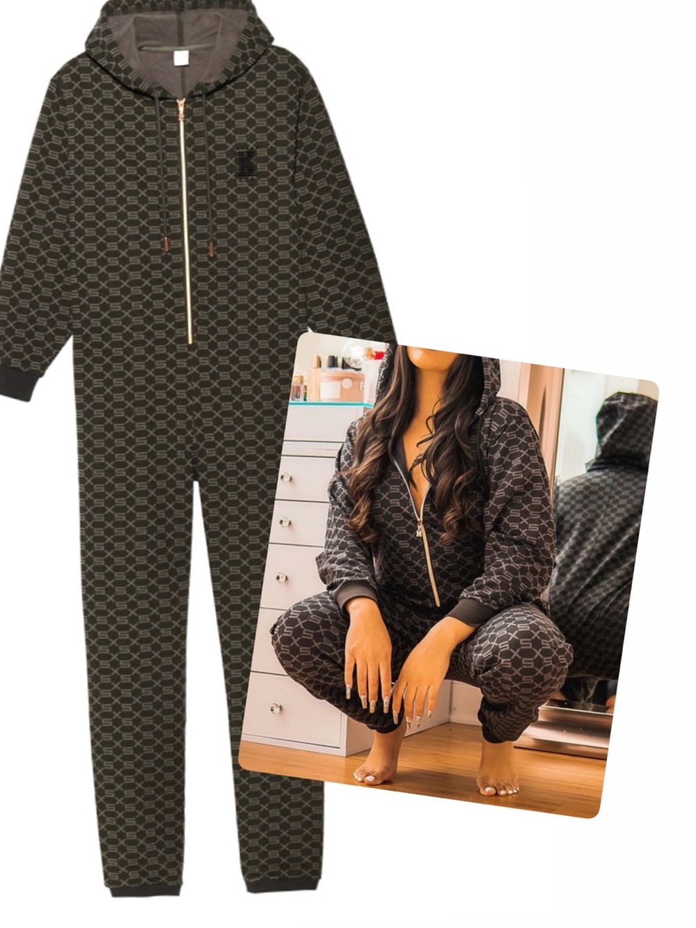 Savage X Fenty Forever Savage Hooded Onesie